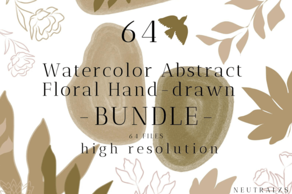 Download Abstract Shapes Floral Clipart Bundle - Shape Collection