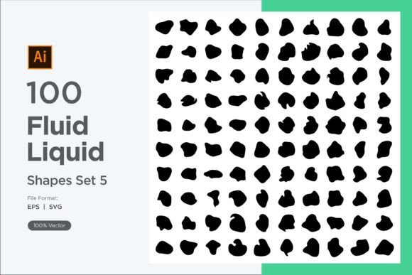 Download Fluid Liquid Shape V1 100 SET 5 - Shape Collection