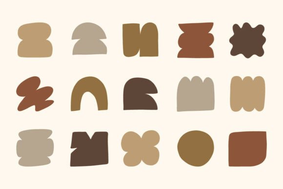 Download Neutral Abstract Shapes SVG Bundle Set - Shape Collection