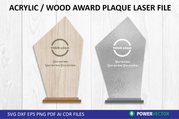 Download Trophy Laser File | Plaque Award Shape - Premium Resources
