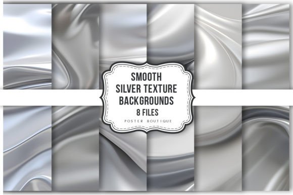 Download Smooth Silver Texture Backgrounds Pack - Round Collection