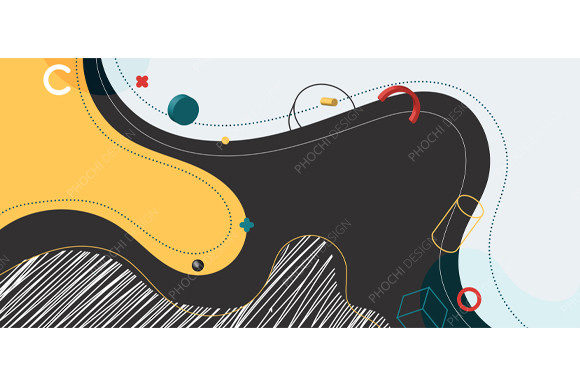 Download Abstract Trendy Organic Shape Forms Line - Shape Collection