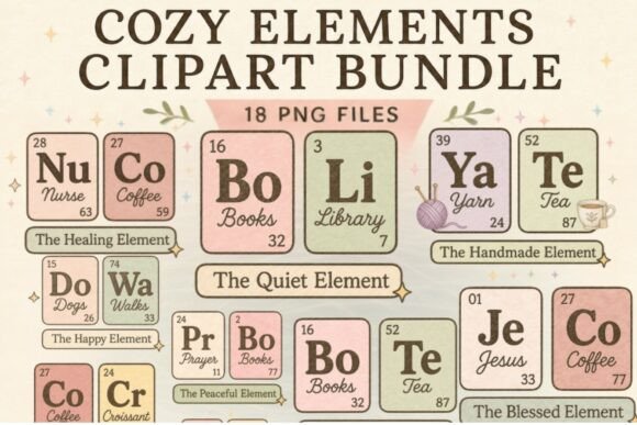 Download Cozy Elements Clipart Bundle PNG, Faux - Clipart bundle Collection