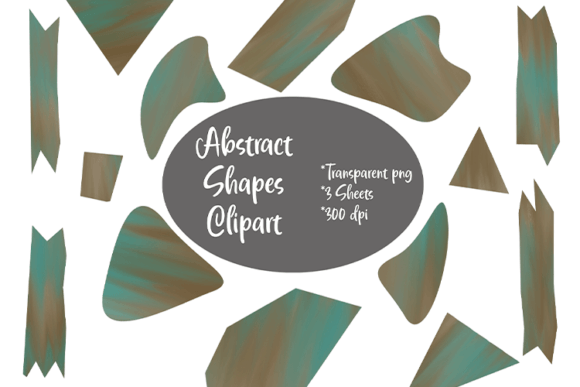 Download Earth Tones Abstract Shapes Clipart - Shape Collection