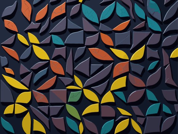 Download Colorful Shapes on Dark Background - Round Collection