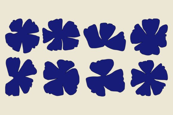 Download Minimalist Abstract Flower Shapes Design - Shape Collection