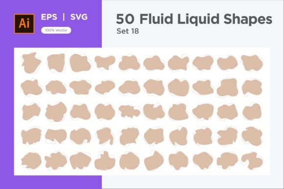 Download Fluid Liquid Shape V2 50 SET 18 - Shape Collection