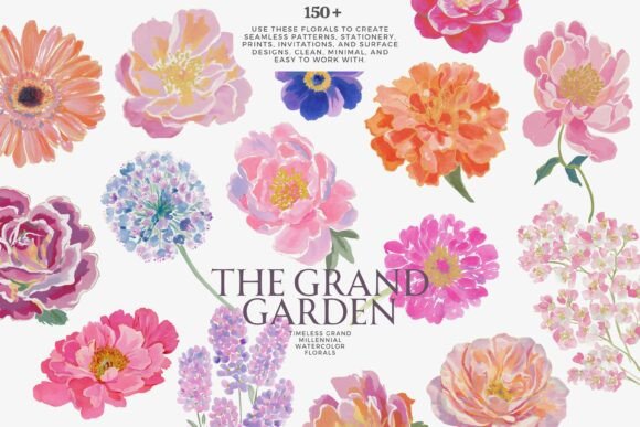 Download Watercolor Floral Clipart Bundle - Clipart bundle Collection
