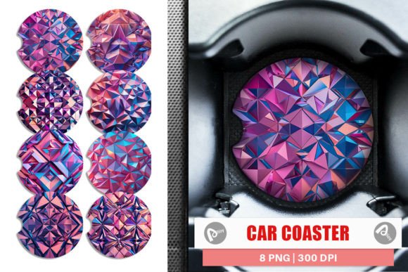 Download Car Coaster 3D Geometric Shape - Shape Collection