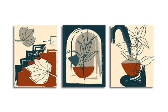 Download Minimalist Bohemian Poster Background - Round Collection