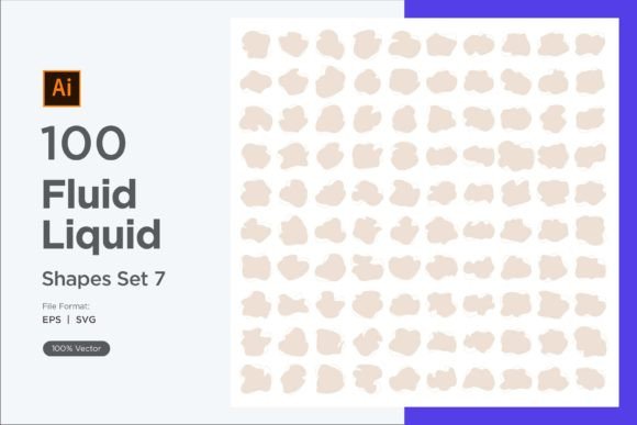 Download Fluid Liquid Shape V4 100 SET 7 - Shape Collection
