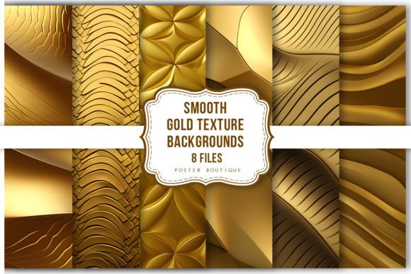 Download Smooth Gold Texture Backgrounds Pack - Round Collection