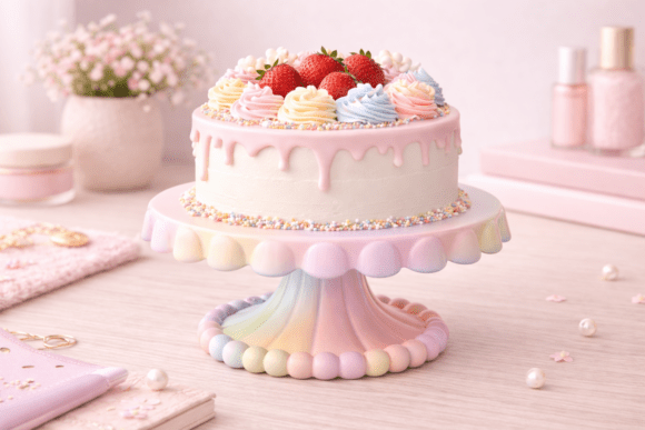 Download Cake Stand STL Scalloped Dessert Display - Premium Resources