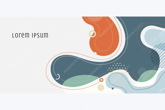 Download Abstract Trendy Organic Shape Forms Line - Shape Collection