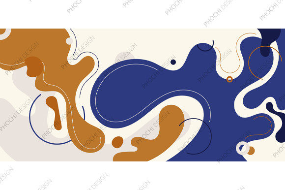Download Abstract Trendy Organic Shape Forms Line - Shape Collection