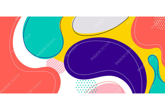 Download Abstract Trendy Organic Shape Forms Line - Shape Collection