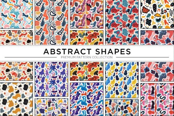 Download Chic Colorful Shapes Pattern Bundle - Shape Collection