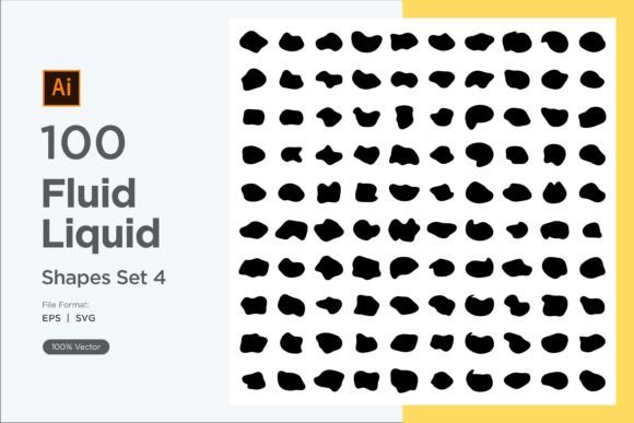 Download Fluid Liquid Shape V1 100 SET 4 - Shape Collection