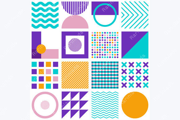 Download Geometric Simple Shapes Minimal Pattern - Shape Collection