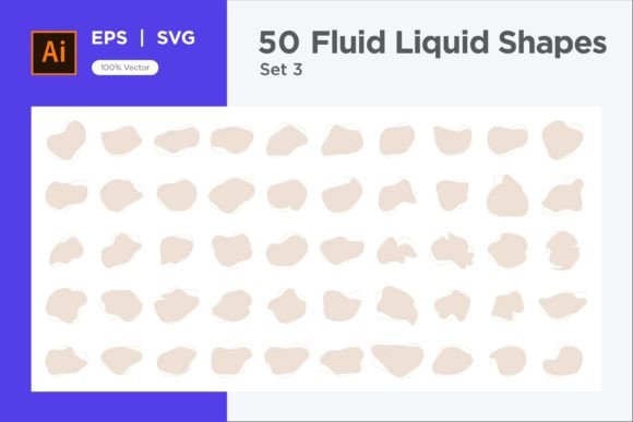 Download Fluid Liquid Shape V4 50 SET 3 - Shape Collection