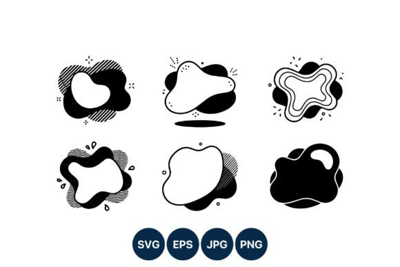 Download Abstract Black and White Amorphous Shape - Shape Collection