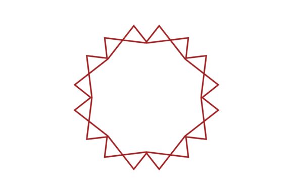 Download Simple Shapes Red Outline Abstract Icon - Shape Collection