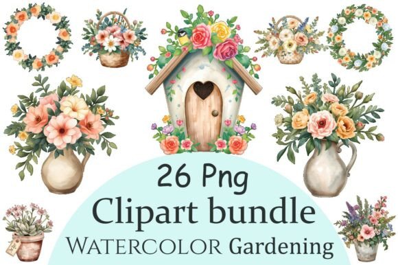 Download Watercolor Floral Clipart Bundle - Clipart bundle Collection