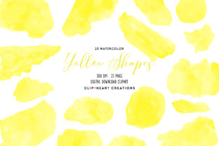 Download Yellow Watercolor Shapes - Shape Collection