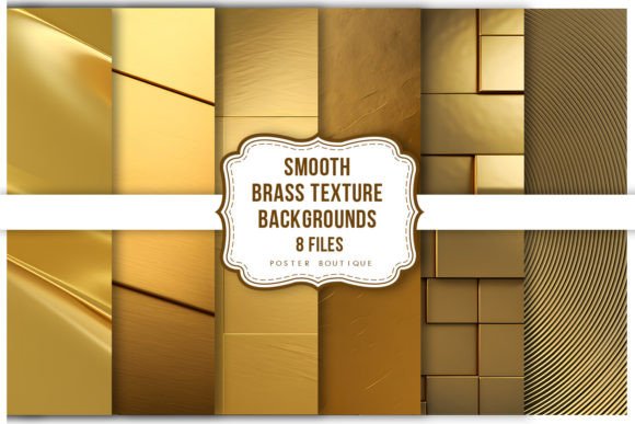Download Smooth Brass Texture Backgrounds Pack - Round Collection