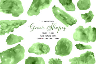 Download Green Watercolor Shapes - Shape Collection
