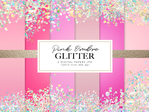 Download Pink Holographic Glitter Backgrounds - Round Collection