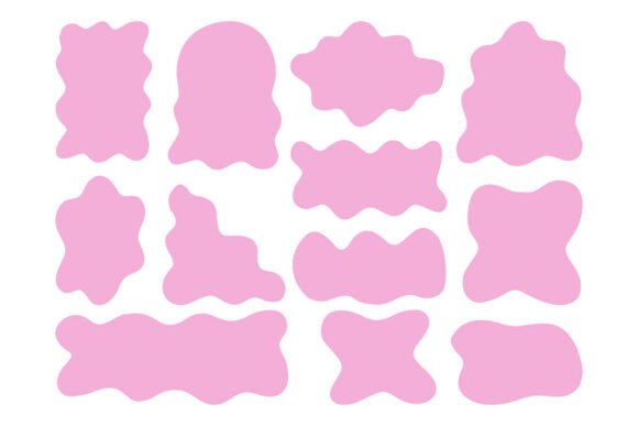 Download Pink Blob Shapes Set Feminine SVG Pack - Shape Collection