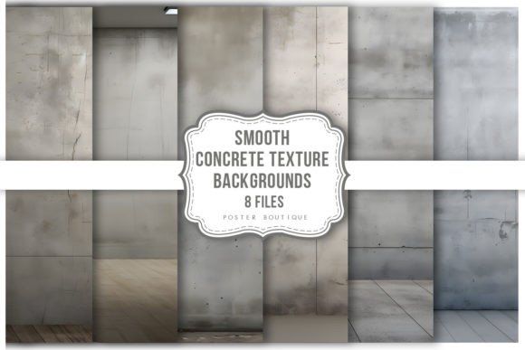 Download Smooth Concrete Texture Backgrounds Pack - Round Collection